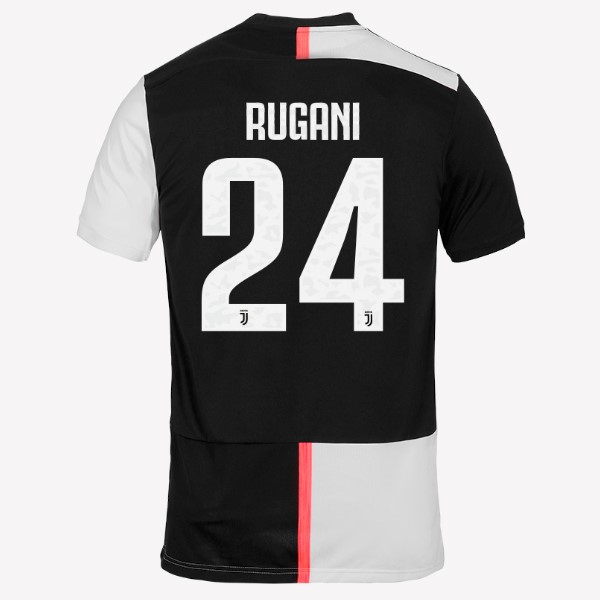 Camiseta Juventus NO.24 Rugani 1ª 2019/20 Blanco Negro